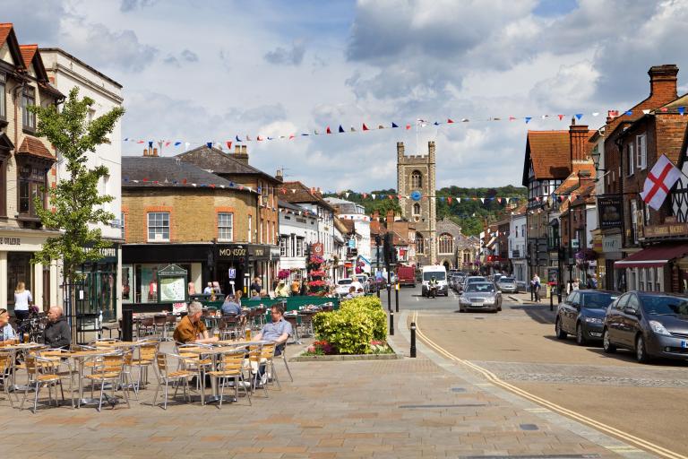 Henley main square to church