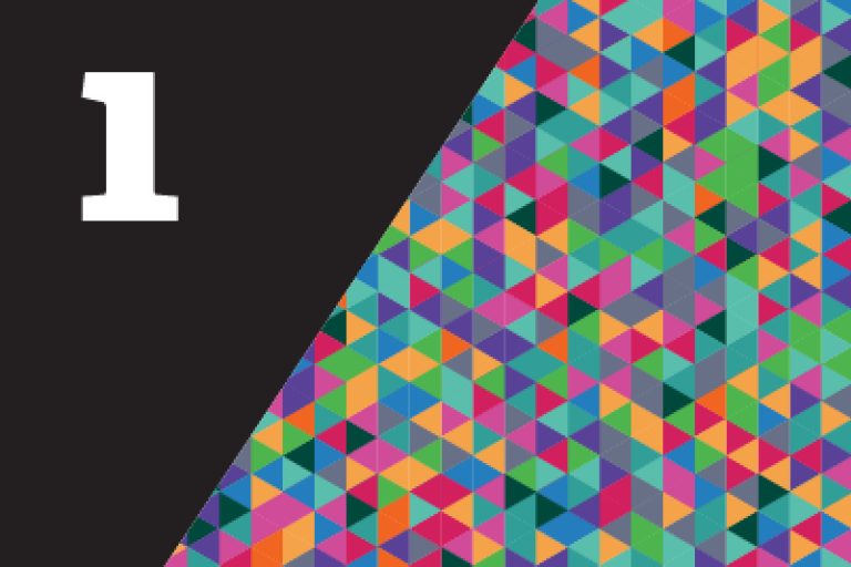 the number one with an illustrative graphic alongside